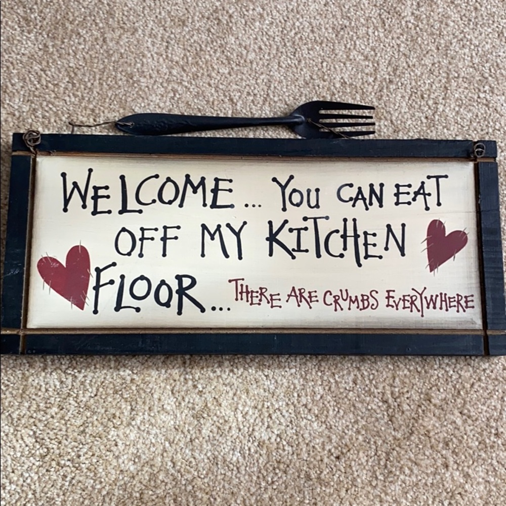 Wooden sign